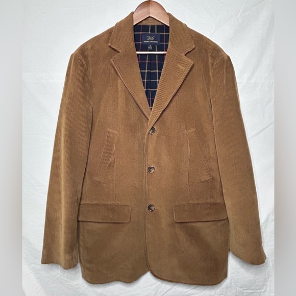 Brooks Brothers 346 Brown Corduroy Blazer, Size Medium